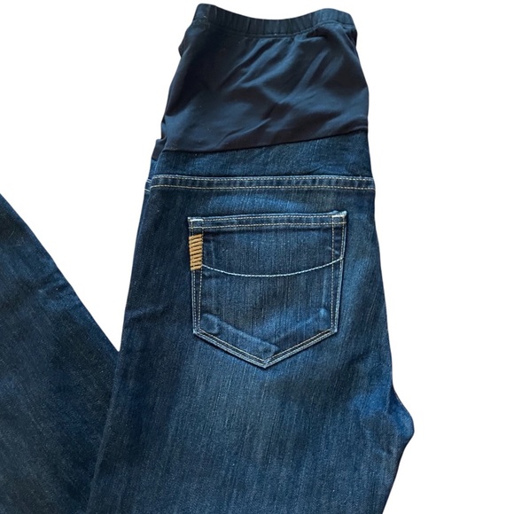 Paige Maternity Jeans Laurel Canyon Dark Wash Size 29 - Picture 9 of 16